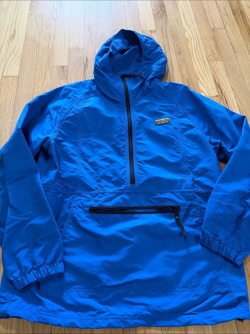 L.L. Bean Men's Mountain Classic Anorak Deep Glacier Blue Sz M